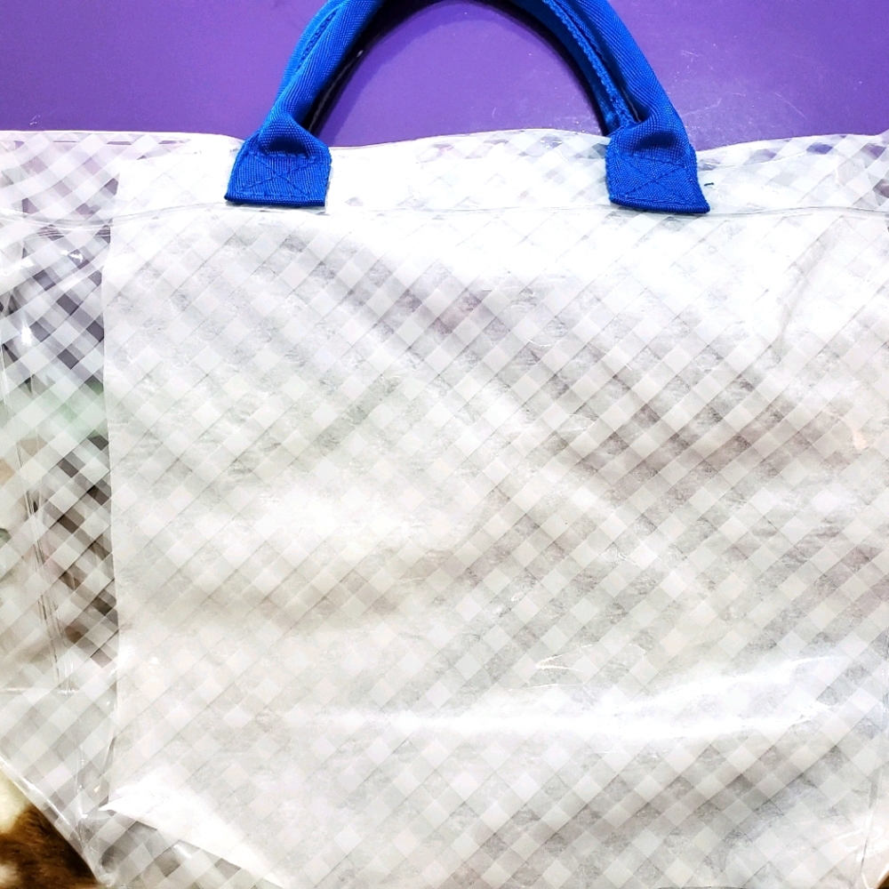 Bath and body small reusable clear tote bag NWT